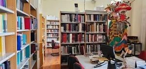 Vista da biblioteca da Fundação Casa de Macau